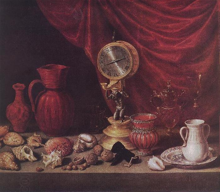 PEREDA, Antonio de Stiil-life with a Pendulum sg